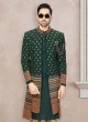 Green Jacket Style Indowestern